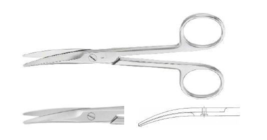 МАЙО НОЖИЦІ ВИГНУТІ 140MM